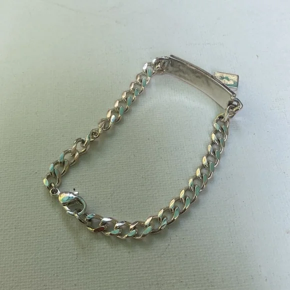 Tommy Hilfiger Silver Toned Chain Link Style Bracelet - Picture 2 of 2